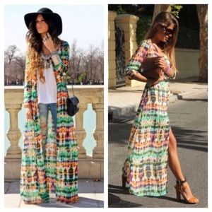Zara tie die dress